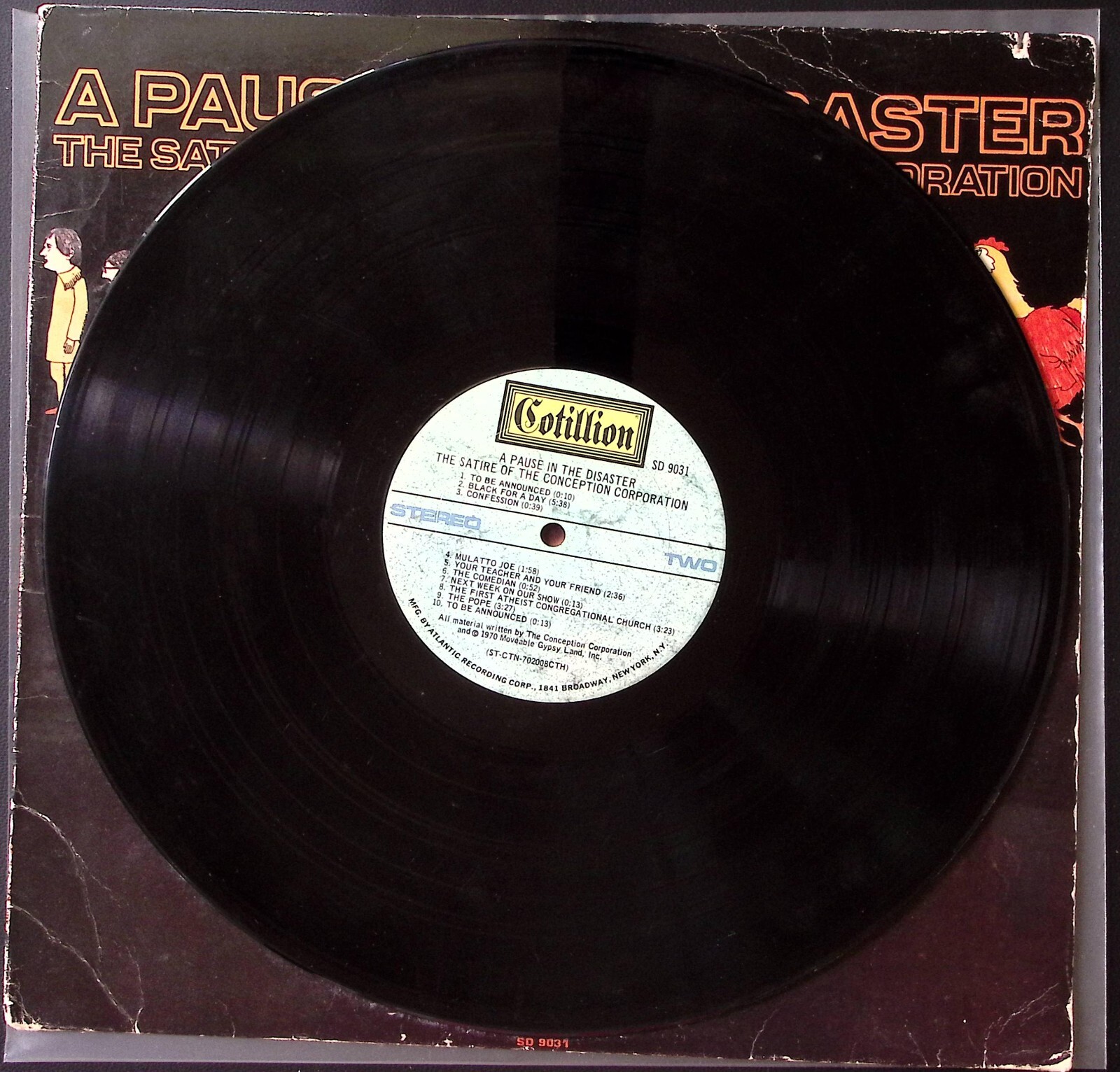 THE CONCEPTION CORPORATION A PAUSE IN THE DISASTER COMEDY VINYL LP 175-57