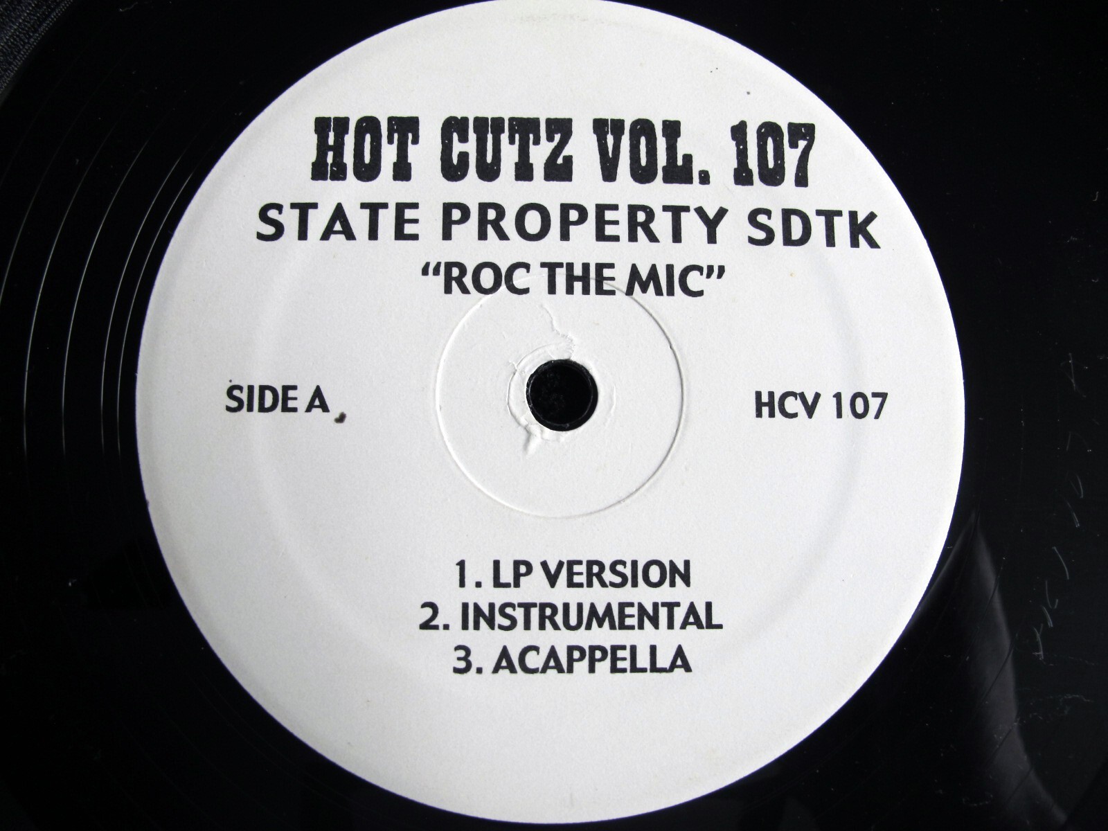Hot Cutz Vol. 107 : State Property Roc The Mic Nas Doo Rags Hip Hop Vinyl Record