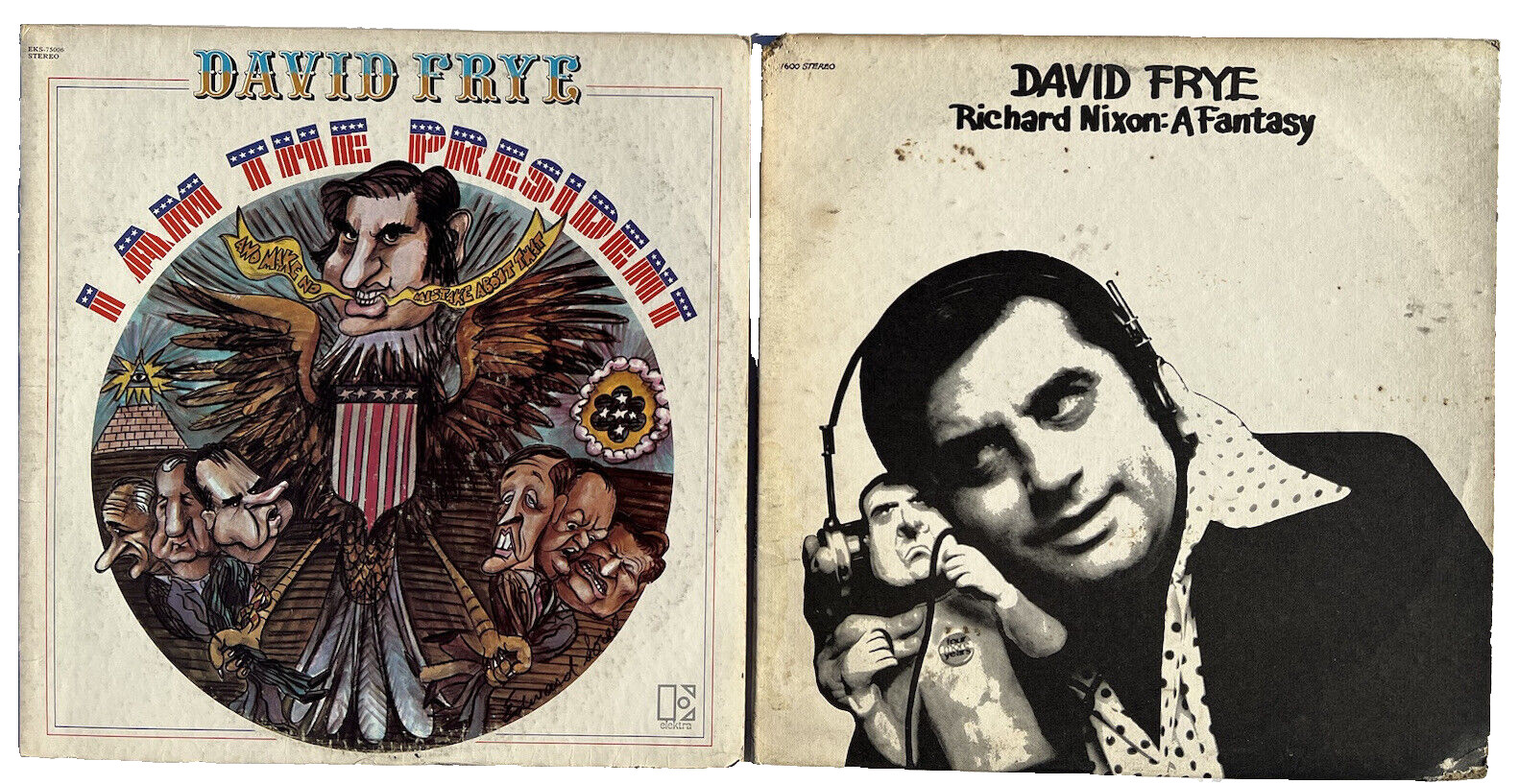 DAVID FRYE VINYL LP COMEDY HUMOR RICHARD NIXON I AM THE PRESIDENT ELEKTRA RECORD