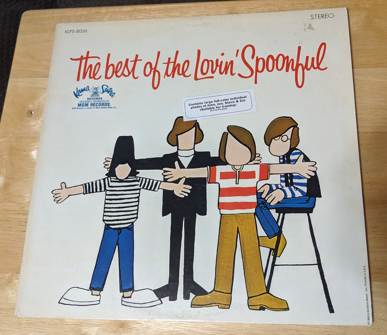 The Best of the Lovin’ Spoonful Vinyl LP Kama Sutra KLPS-8056 1967 4 Band Photos