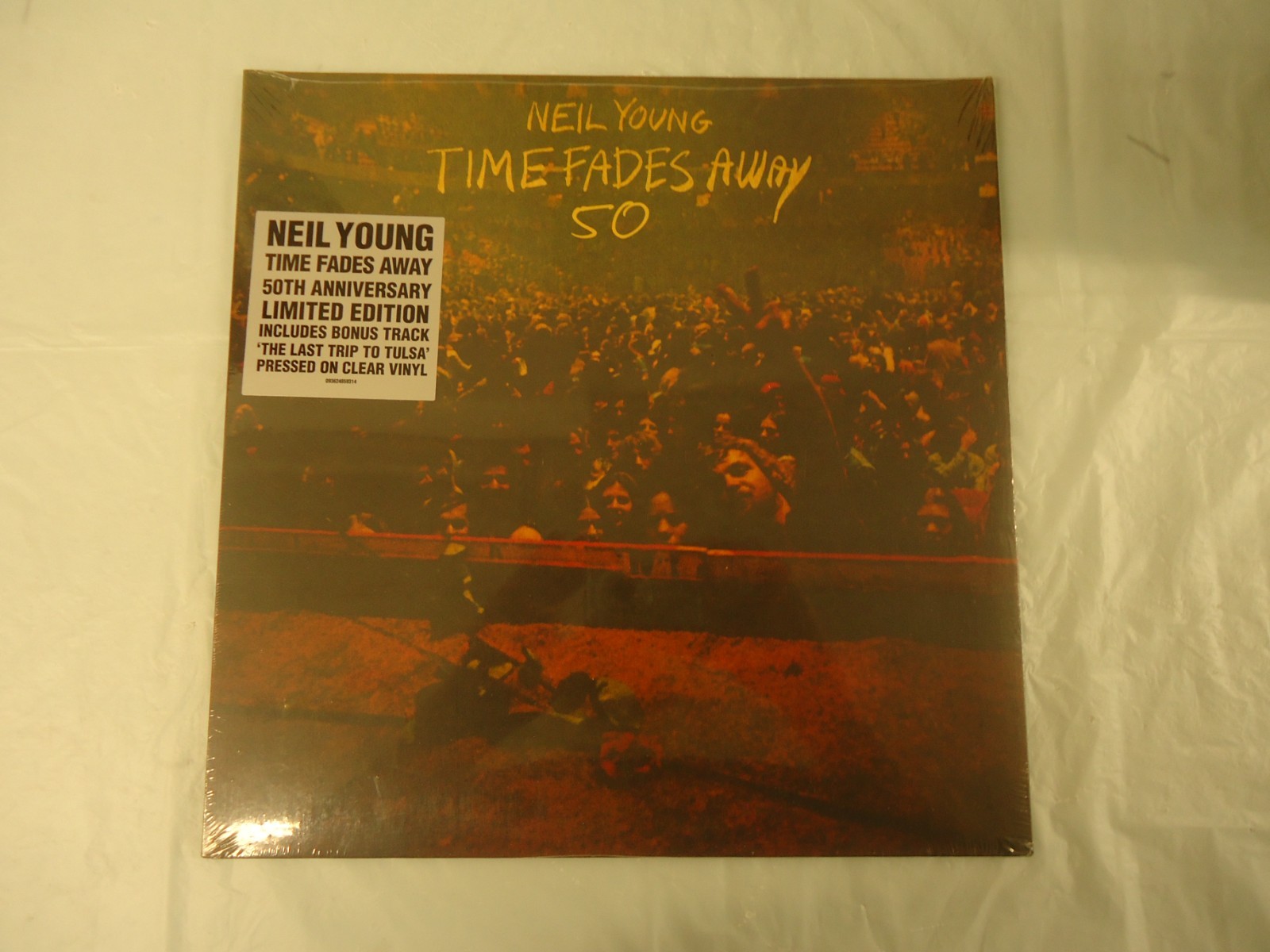 Neil Young Time Fades Away 50 LP (2023) NEW 50th Clear Vinyl Shrink Wrap Tear