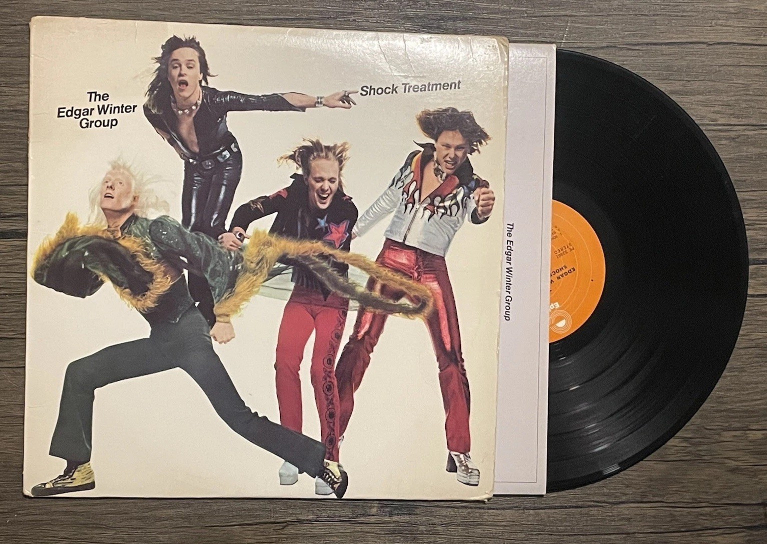 THE EDGAR WINTER GROUP SHOCK TREATMENT EPIC (VG) PE-32461 LP VINYL RECORD