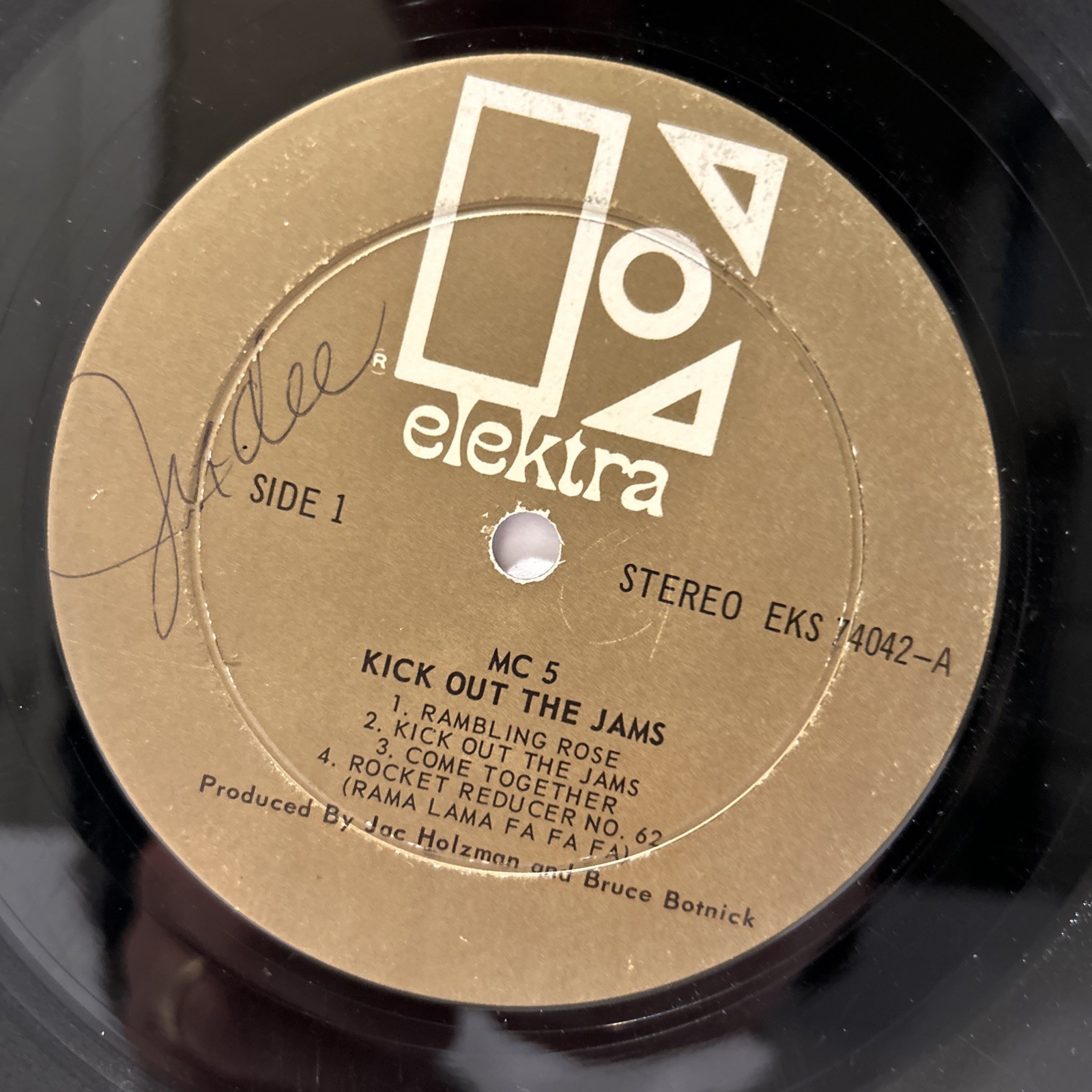 MC5 Kick Out The Jams LP Vinyl Record Elektra 1969 Tan Censored Canada Pressing