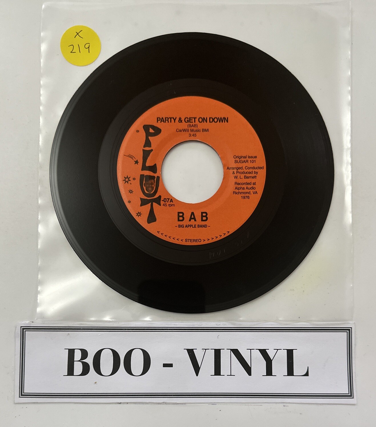 Big Apple Band – Party Get On Down – 7” Soul Funk Disco Vinyl Record EX