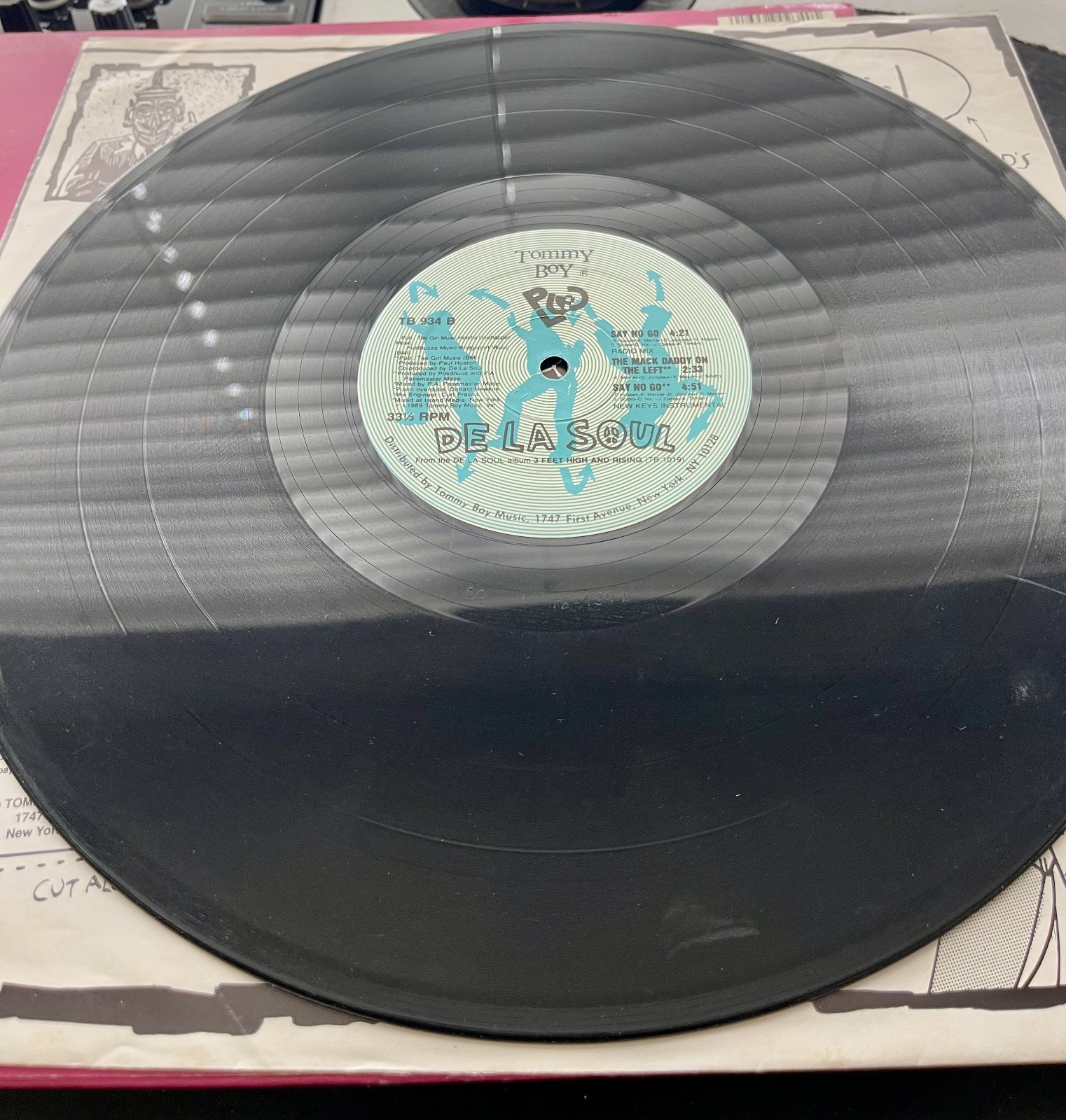 De La Soul – Say No Go OG 1989 Press 12″ in Picture Cover VG/VG+