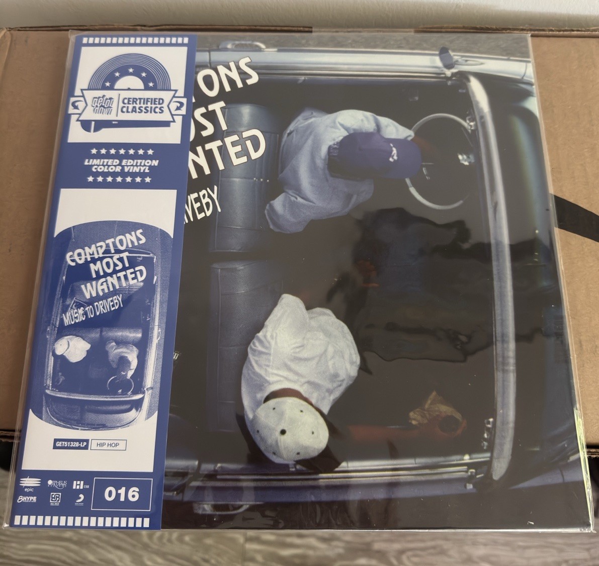 Comptons Most Wanted Music To Driveby RARE Baby Blue Vinyl #610/750 Get On Down