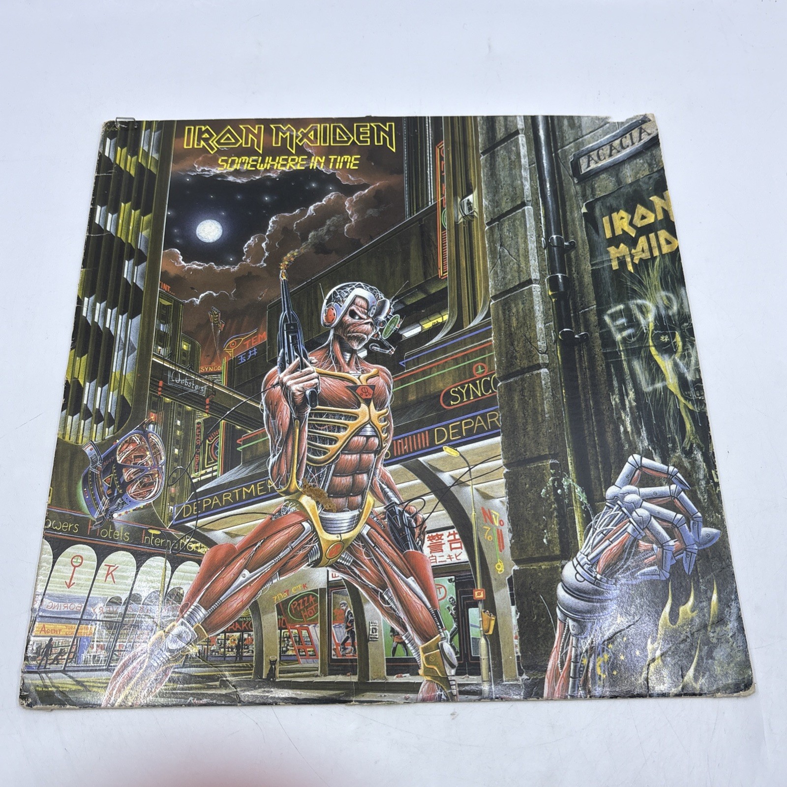 Iron Maiden LP Somewhere in Time Capitol Records SJ 12524 1986