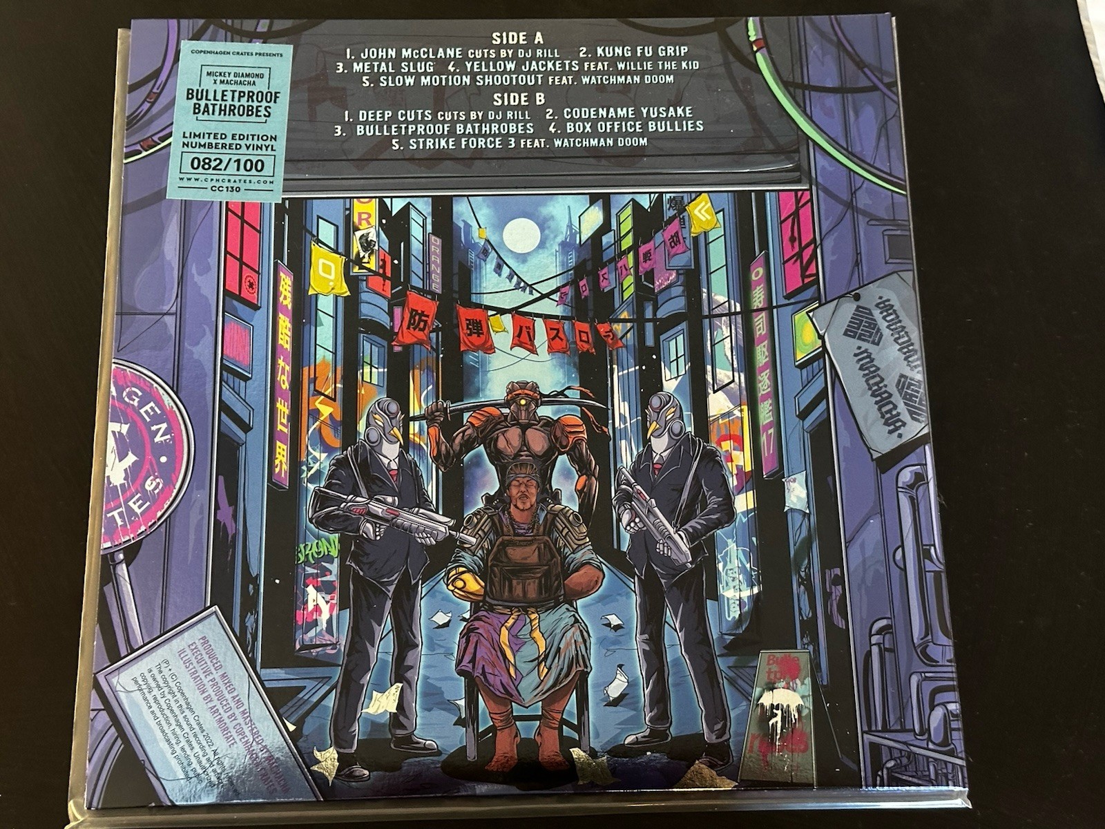 MICKEY DIAMOND X Machacha – Bulletproof Bathrobes Blue Vinyl Copenhagen Crates