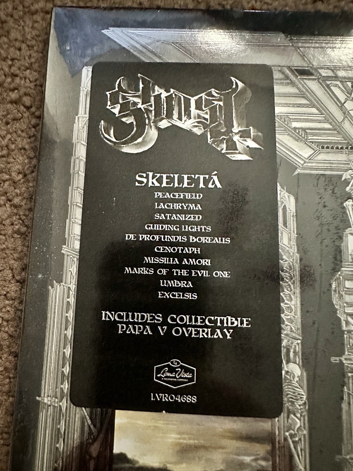 GHOST Skeleta Target Exclusive Neon Violet Vinyl + Slipmat & Papa Overlay. NEW
