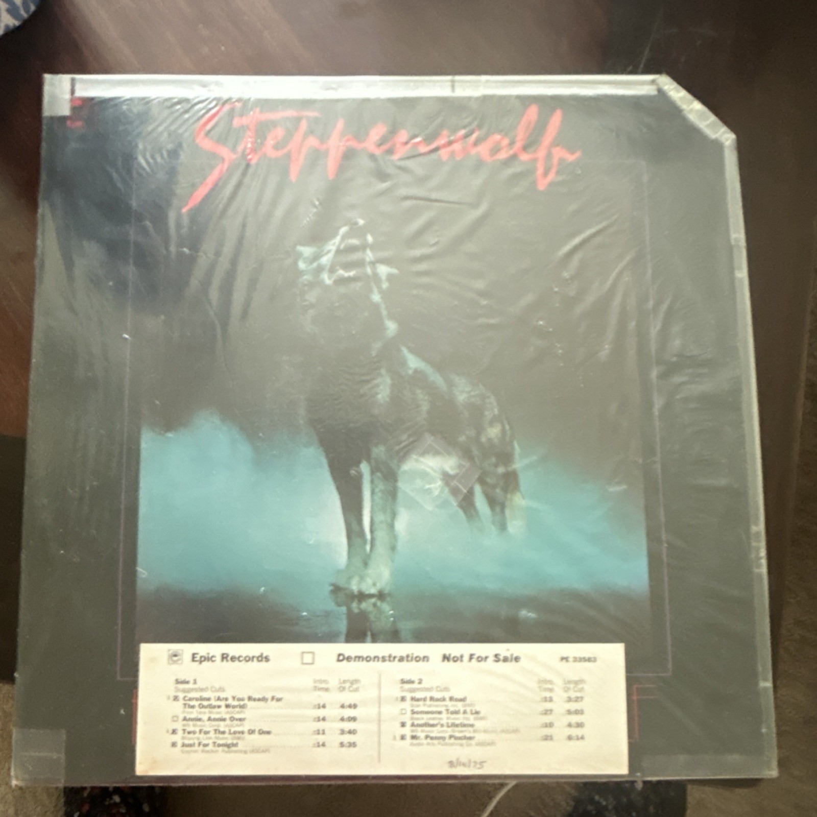 Steppenwolf Wolftracks LP Vinyl Record Epic Records Demonstration unopened album