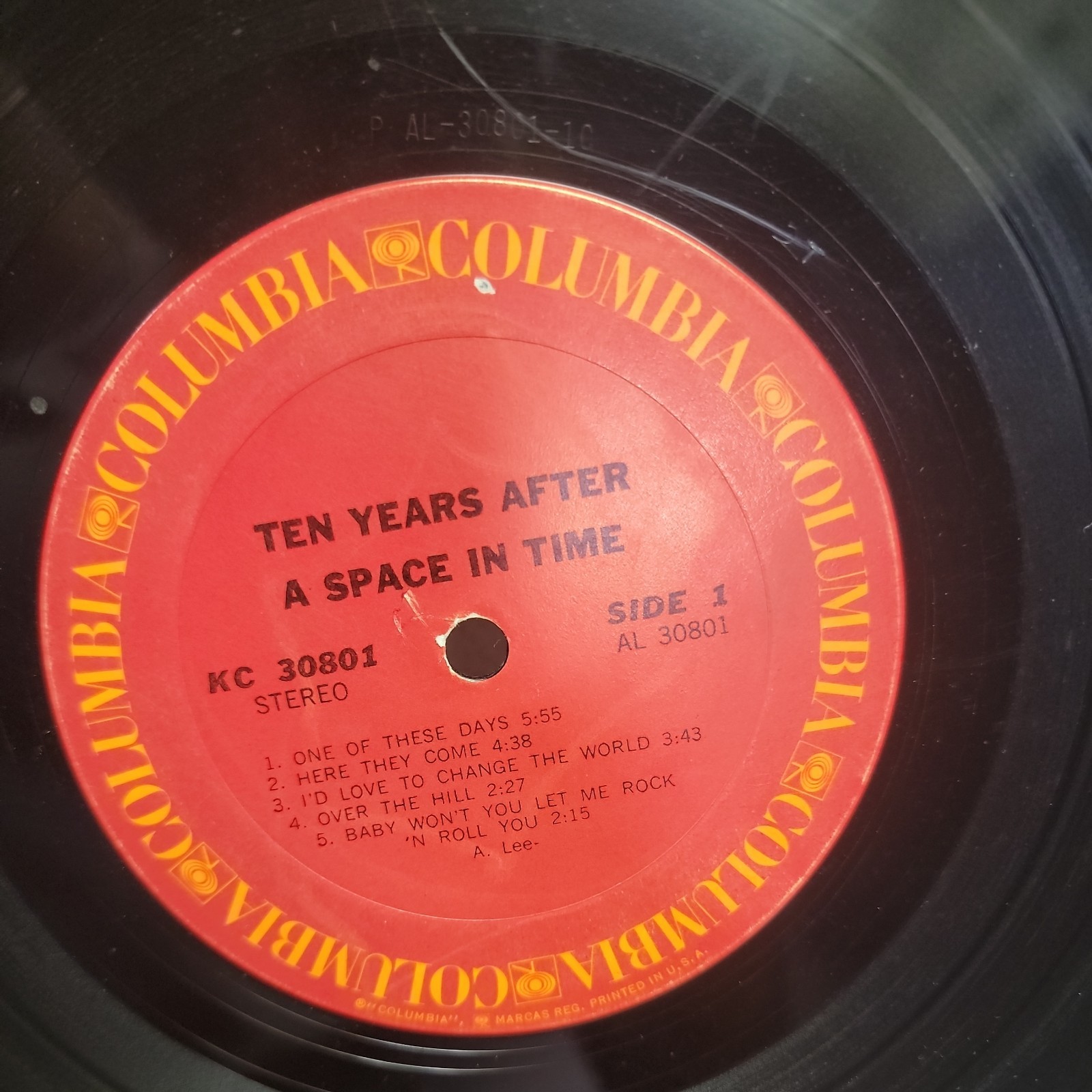 Ten Years After – A Space In Time Vinyl LP Columbia KC 30801 Stereo cracked