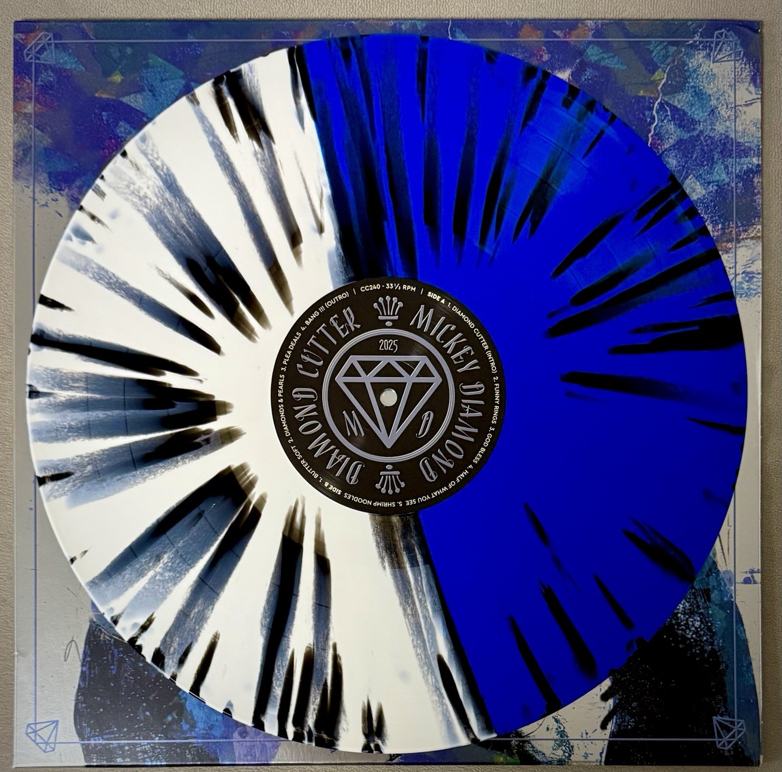 Mickey Diamond Diamond Cutter LP CC240 Copenhagen Crates Colored Vinyl #104/160