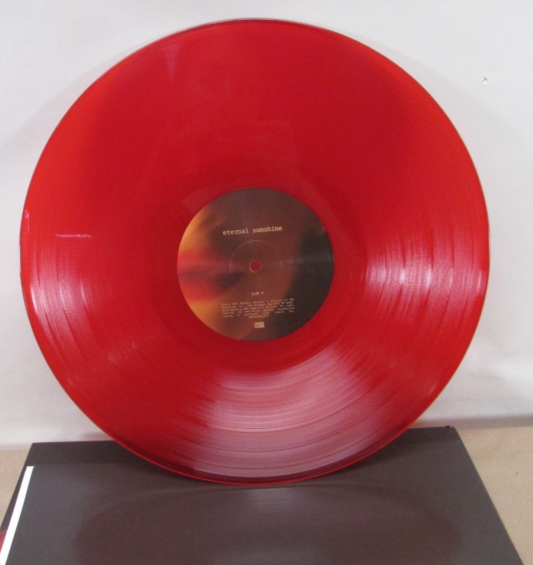 Ariana Grande Eternal Sunshine Ruby Red Vinyl LP Record 2024 Used VG+