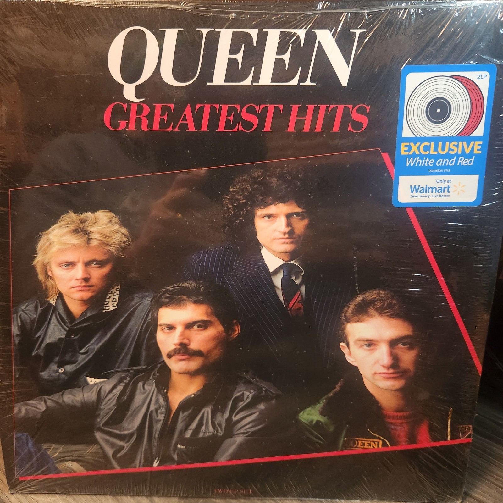 Greatest Hits by Queen (White Red Color Vinyl Record Walmart Exclusive) New