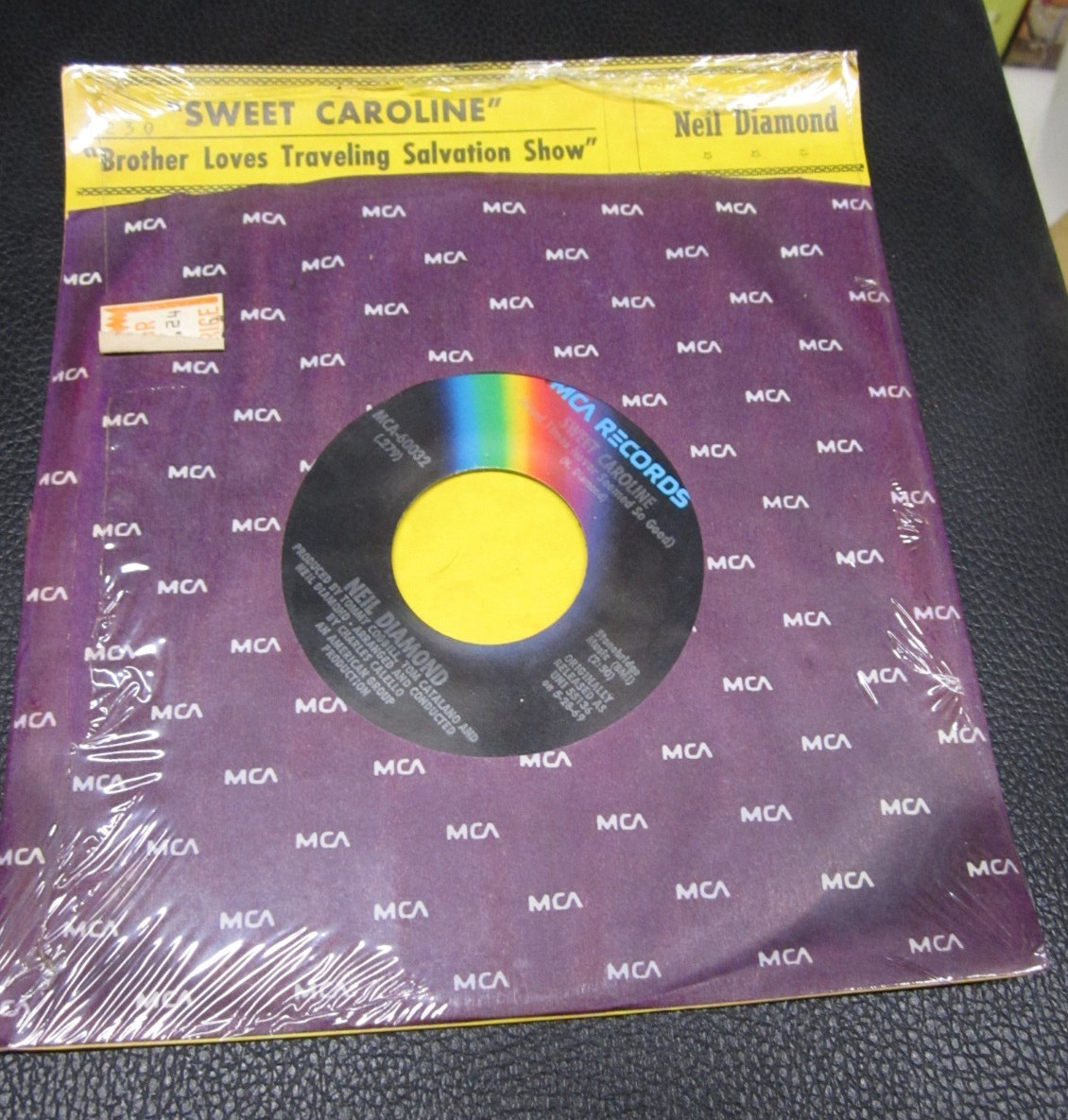 NEIL DIAMOND 💎 Sweet Caroline 💎 7″ Record SEALED – England World Cup Song