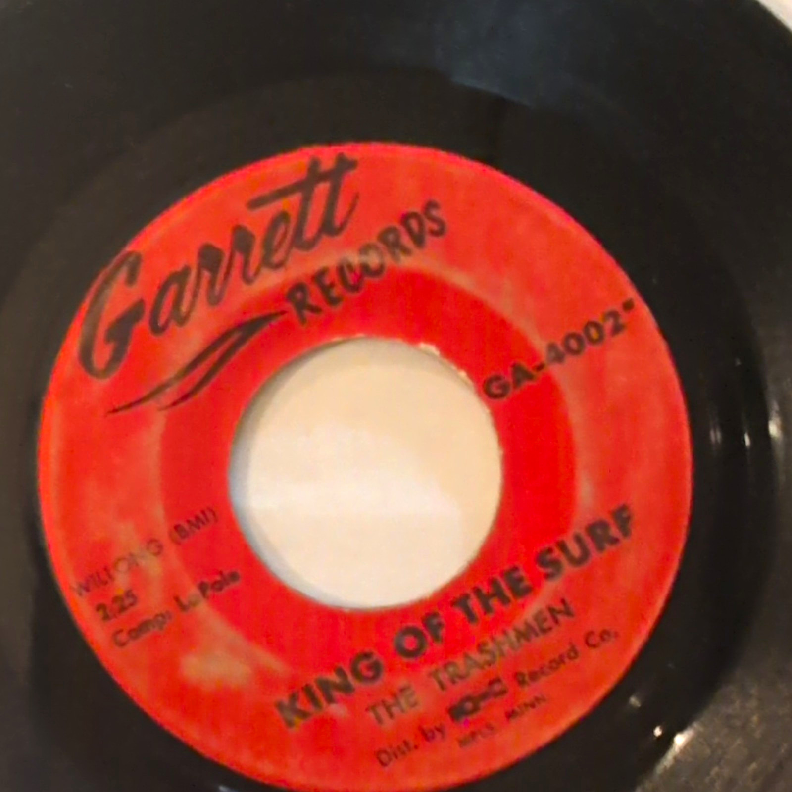The Trashmen Surfin’ Bird / King of the Surf 7″ Vinyl 45RPM GA-4002