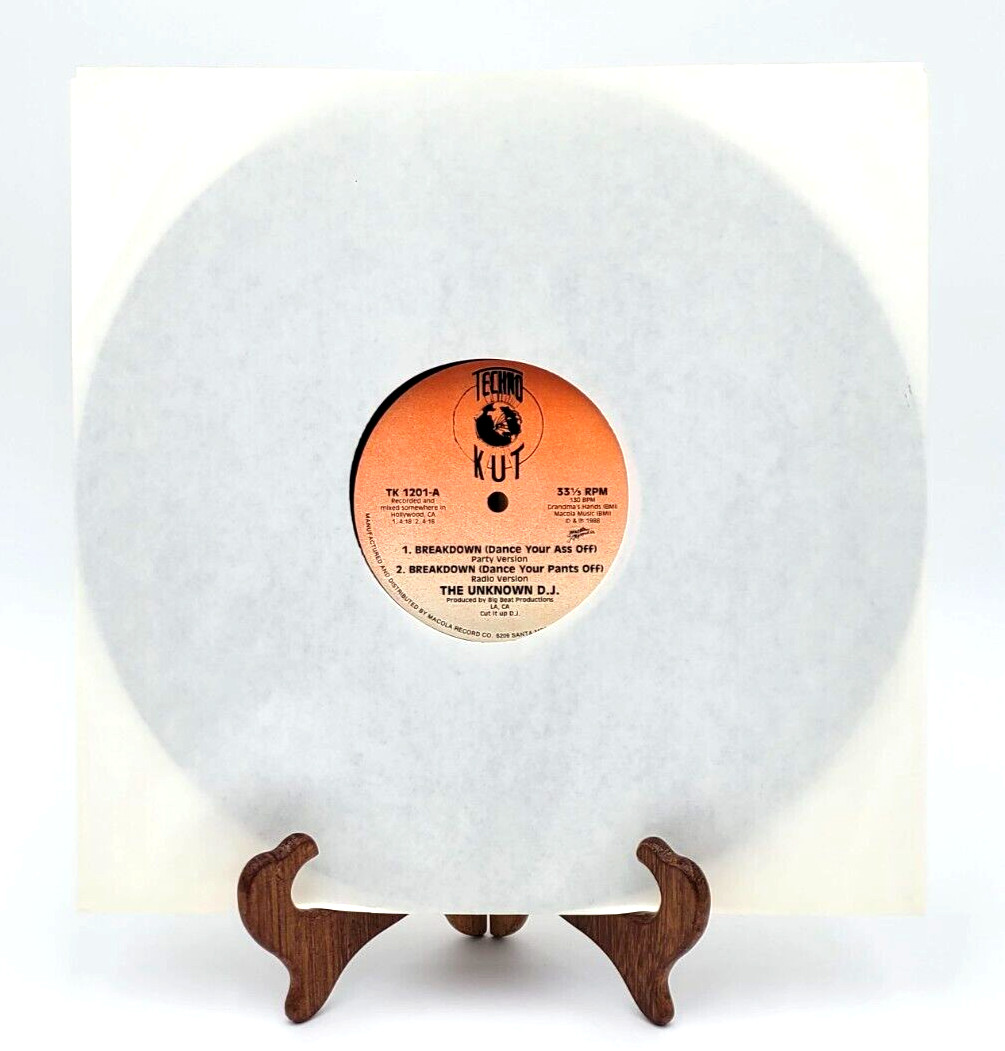 1988 Unknown D.J. Breakdown Dance Your Pants Off 12″ Single Vinyl Record Macola