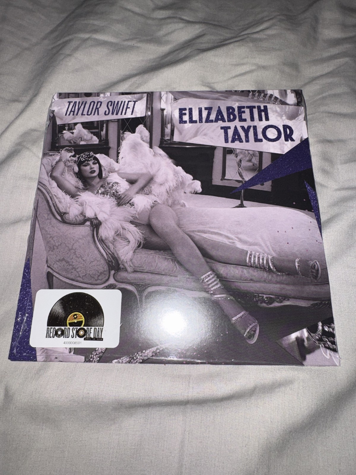 Taylor Swift RSD 7” Purple Glitter Limited Vinyl Release Record Store Day 2026