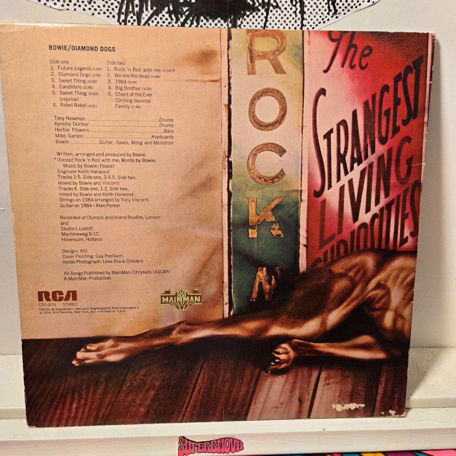 David Bowie Diamond Dogs 1974 US LP RCA Victor