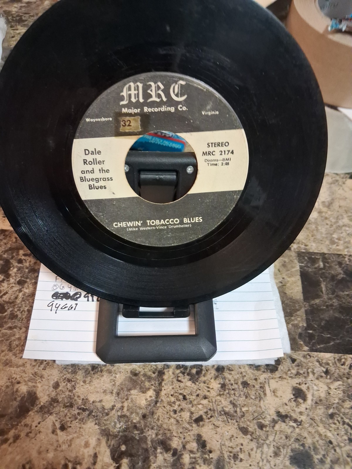 Dale Roller And The Bluegrass Blues 45rpm