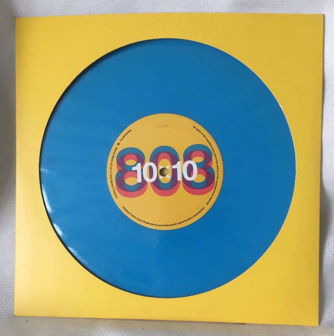 Unplayed But Been Stored 808 10×10 10” Single Blue Vinyl Zang 42TE Warner