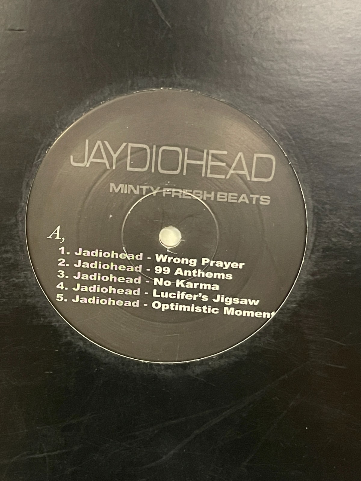 Minty Fresh Beats/Max Tannone- Jaydiohead 12″ Vinyl DJ Promo Jay-Z/Radiohead