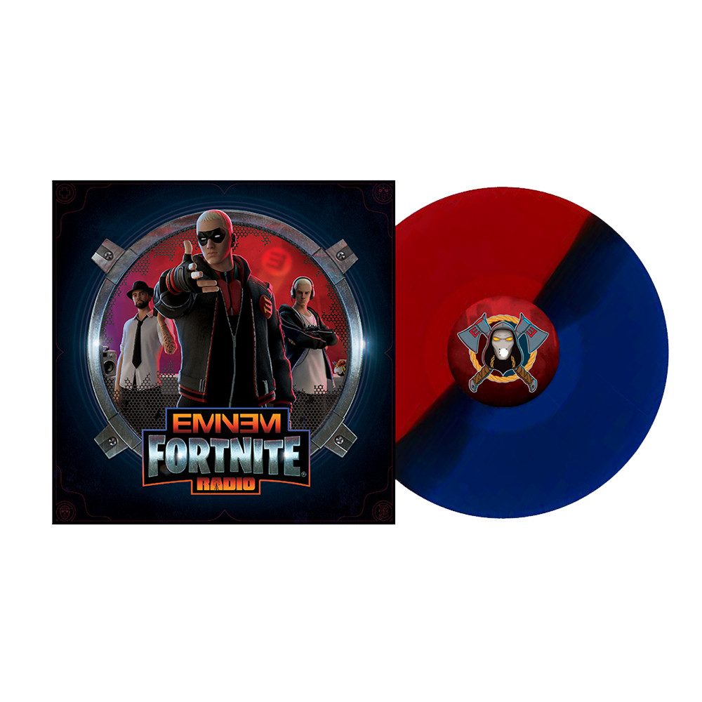 EMINEM X FORTNITE RADIO VINYL 12″ LP LIMITED EDITION BLUE RED NUMBERED RARE