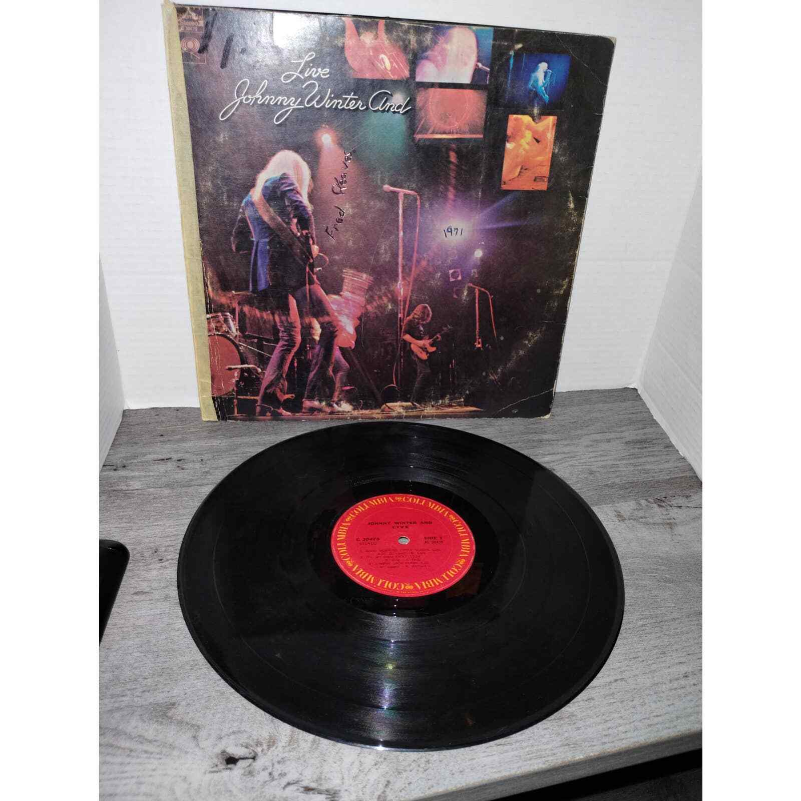 Johnny Winter And Live Vinyl LP Stereo 1971 Columbia C30475
