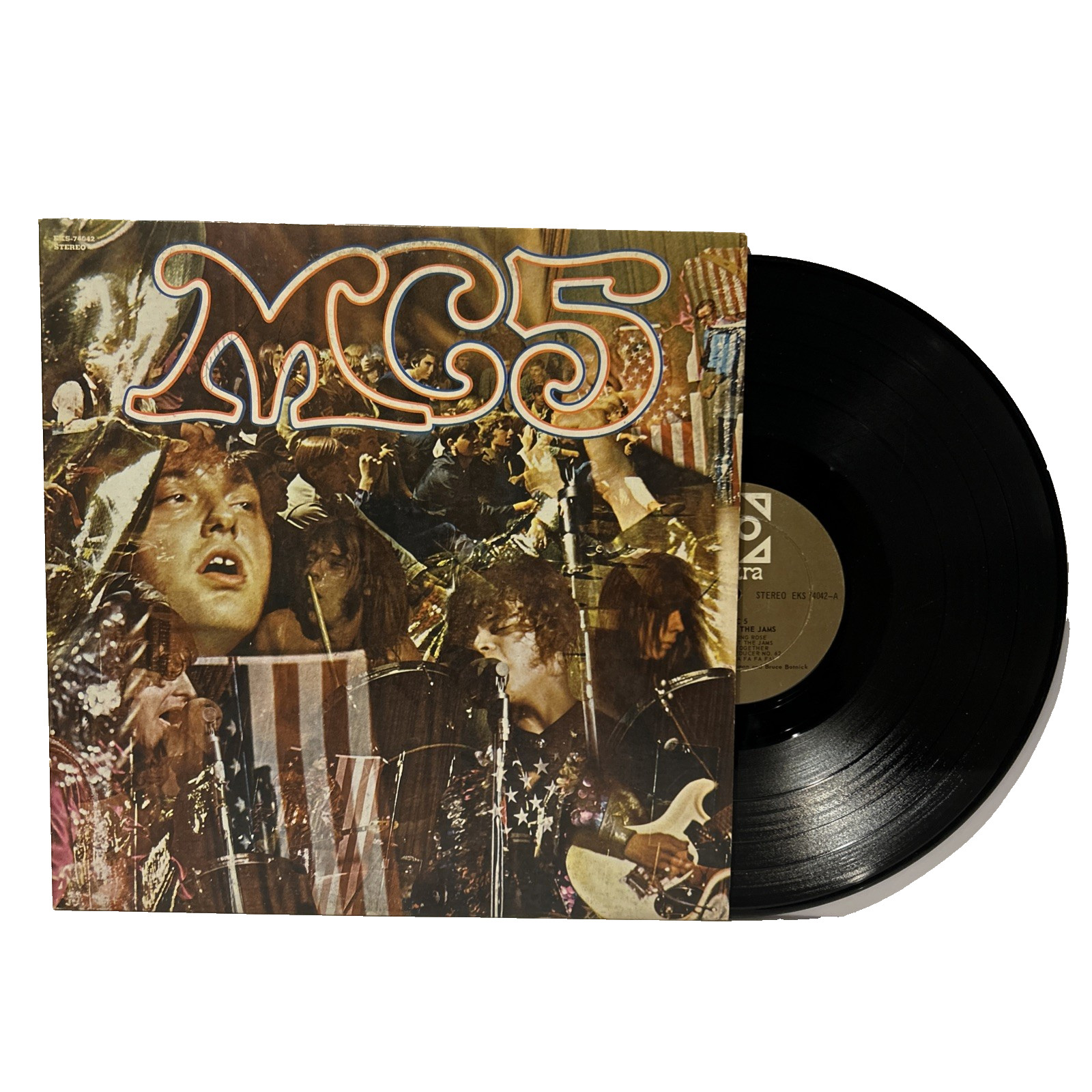 MC5 Kick Out The Jams LP Vinyl Record Elektra 1969 Tan Censored Canada Pressing