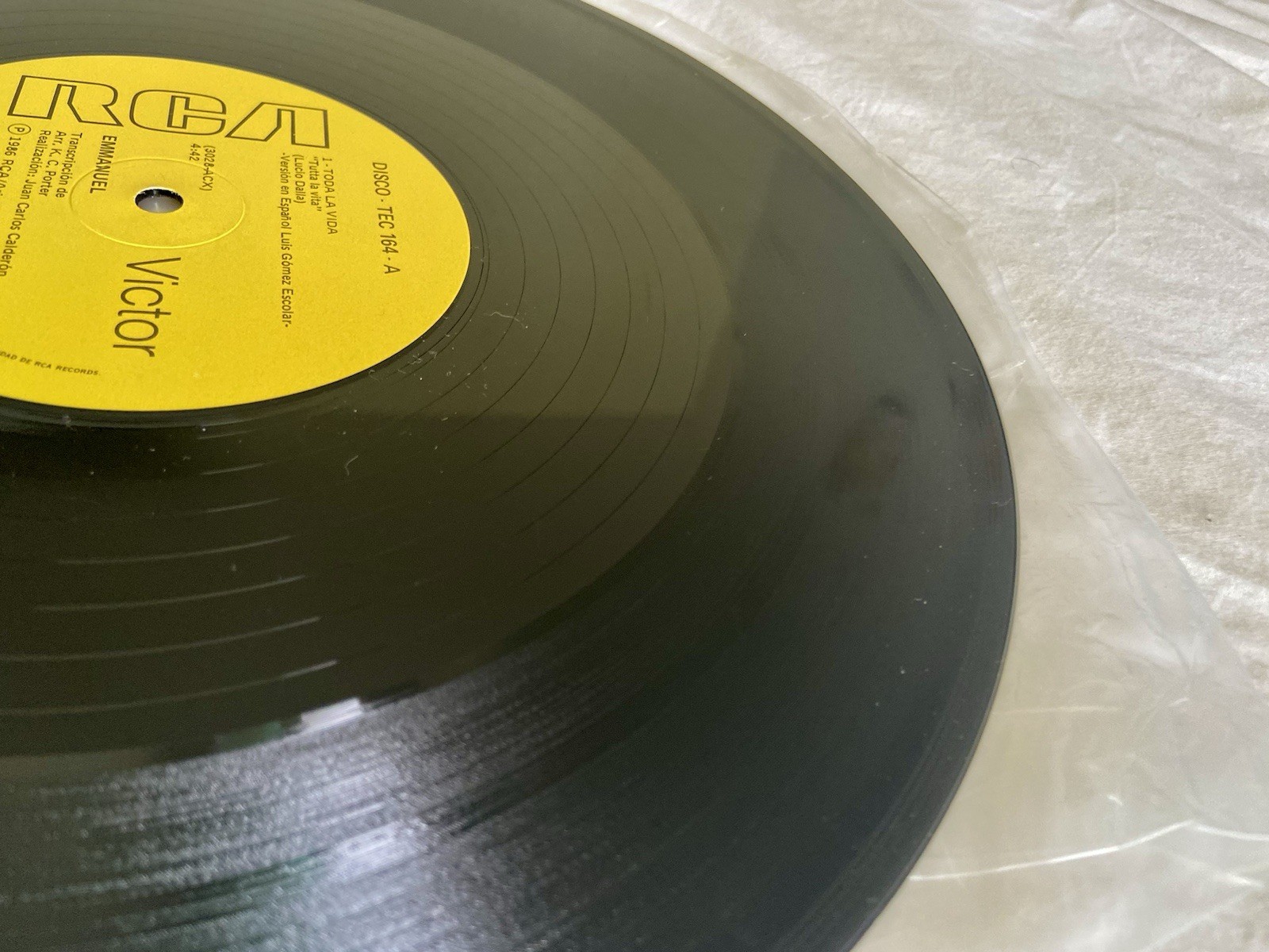 EMMANUEL Toda la vida 33 RPM LP NM Vinyl Shrink Wrap Caifanes, Miguel Bose 1986