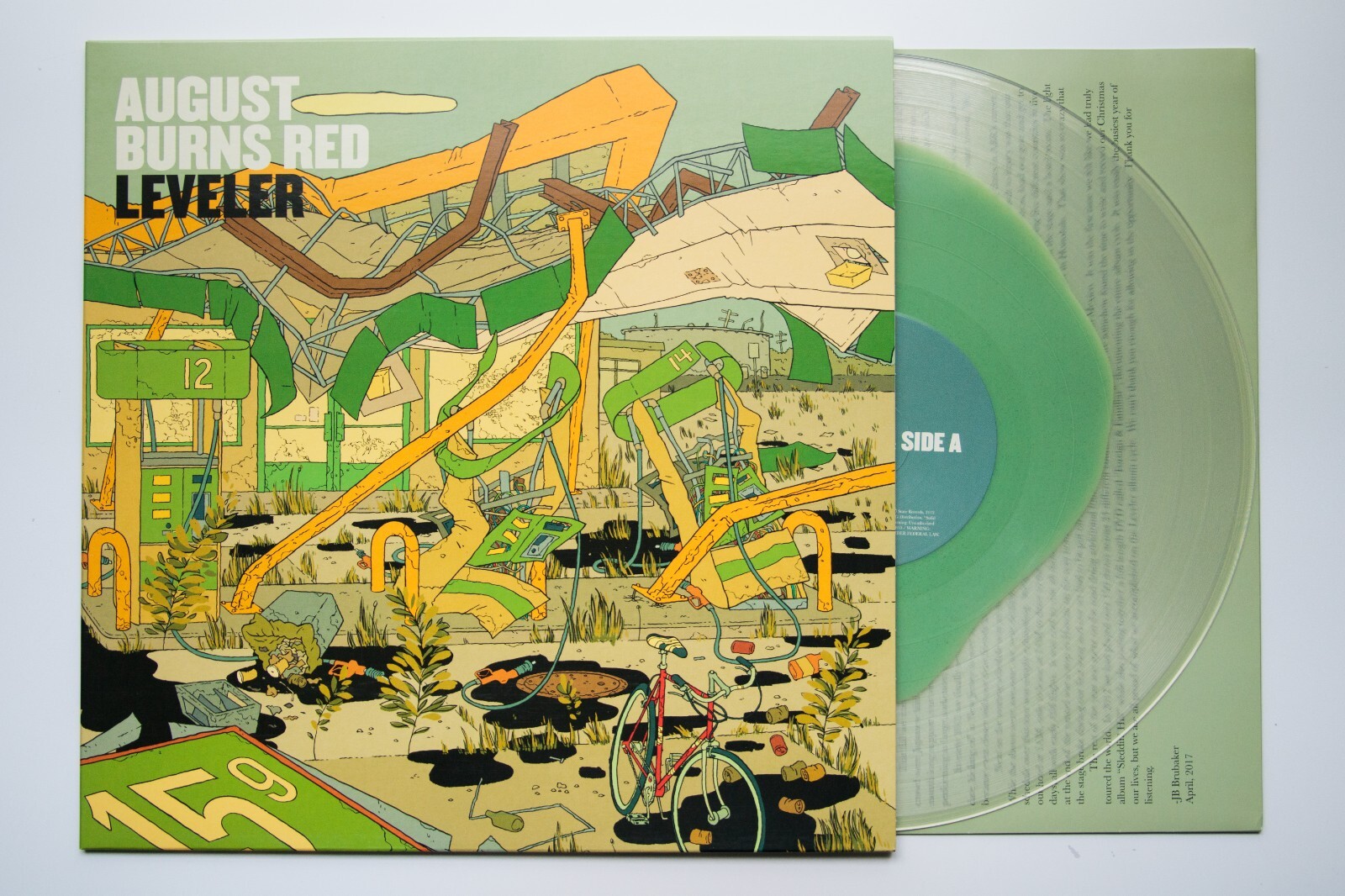 August Burns Red – Leveler – Green Eggs Opaque Green in Clear Vinyl LP /1000 