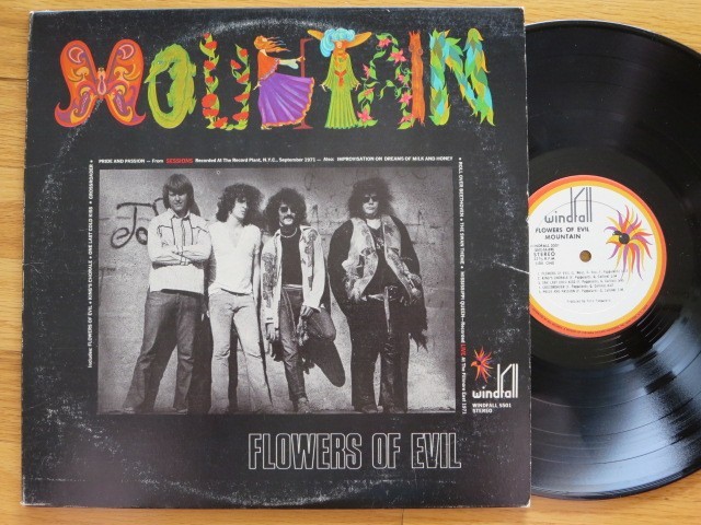 Rare Vintage Vinyl-MOUNTAIN-Flowers Of Evil-Windfall Records-WINDFALL 5501-NM