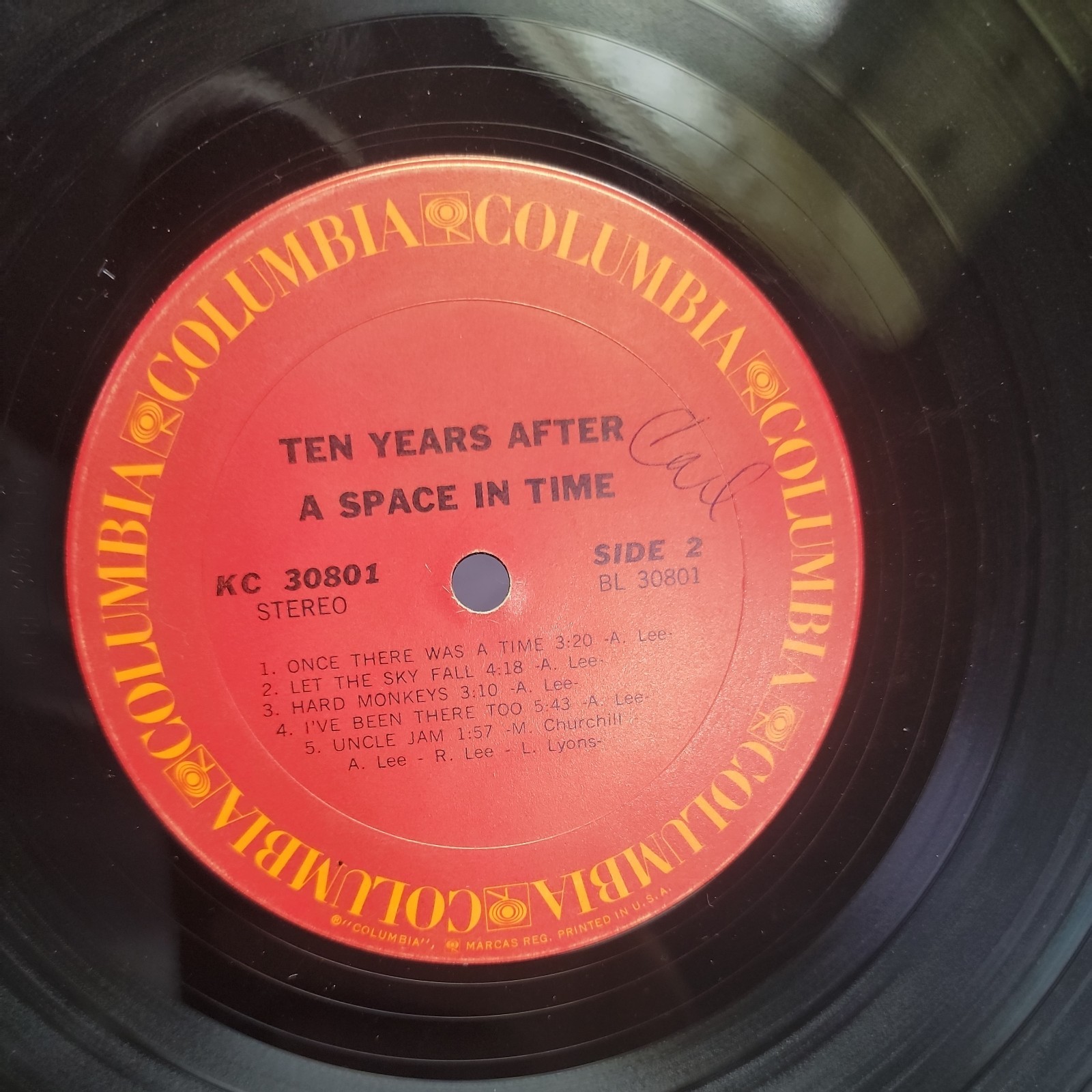 Ten Years After – A Space In Time Vinyl LP Columbia KC 30801 Stereo cracked