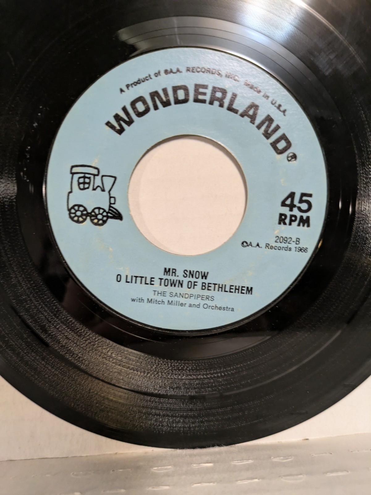 45~ The Sandpipers: “Winter wonderland, frosty the snowman/Sleigh ride” (VG)