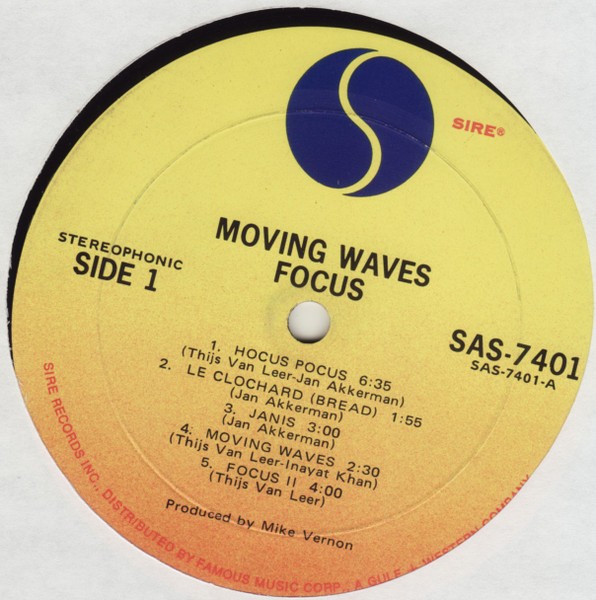 Focus – Moving Waves (LP) (Good Plus (G+)) – 4088529301