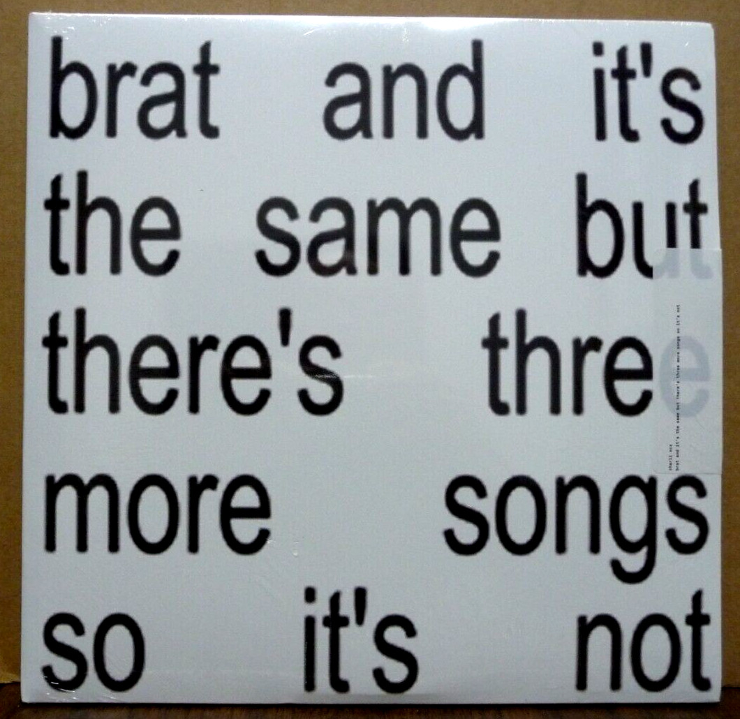 Charli XCX Brat And It’s The Same But There’s Three More Songs So It 2-LP SEALED