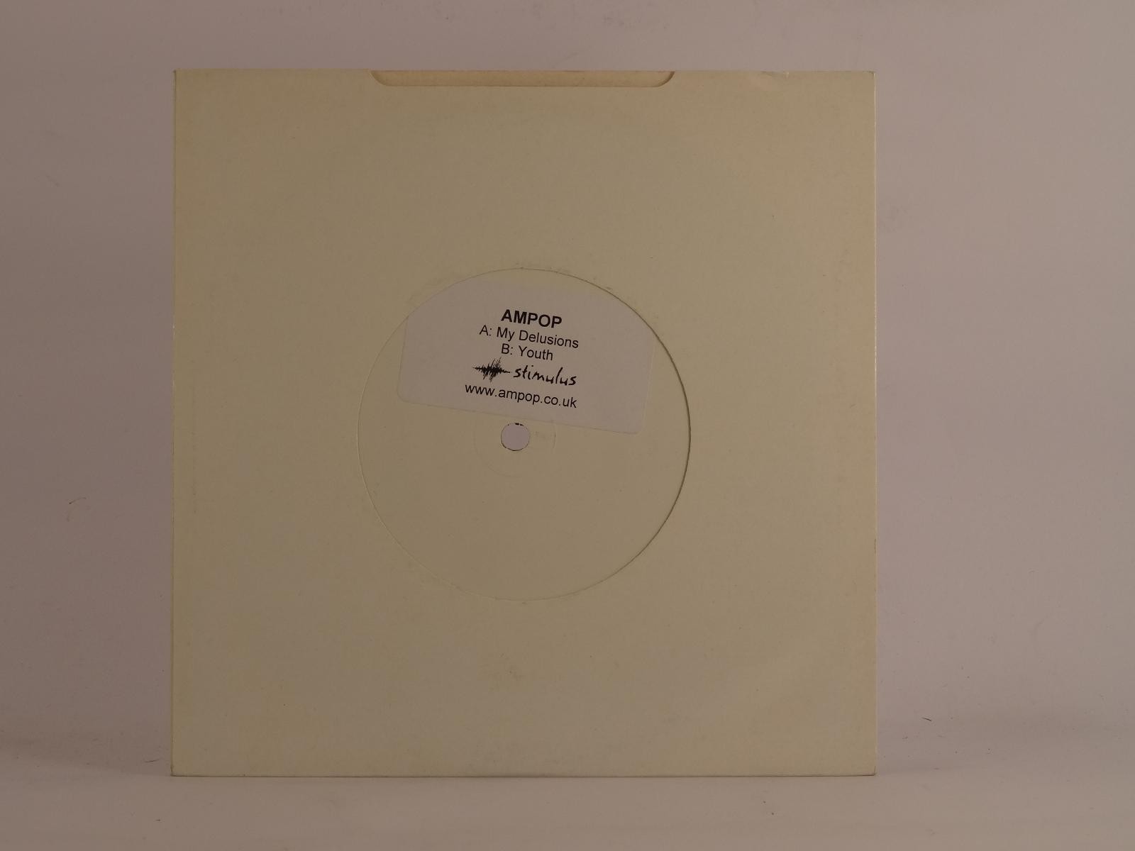 AMPOP MY DELUSIONS (WHITE LABEL) (91) 2 Track 7″ Single including Plain Paper Sl