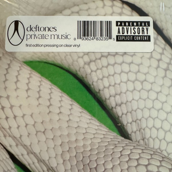 deftones – private music – first edition pressing on Clear Vinyl LP New Sealed