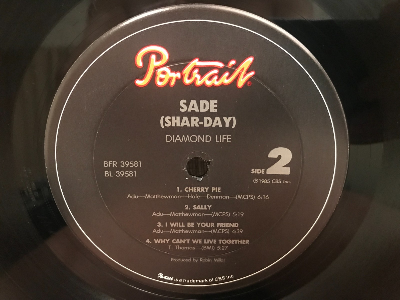 Sade Diamond Life LP Ultrasonic Tergikleen VG++/VG+