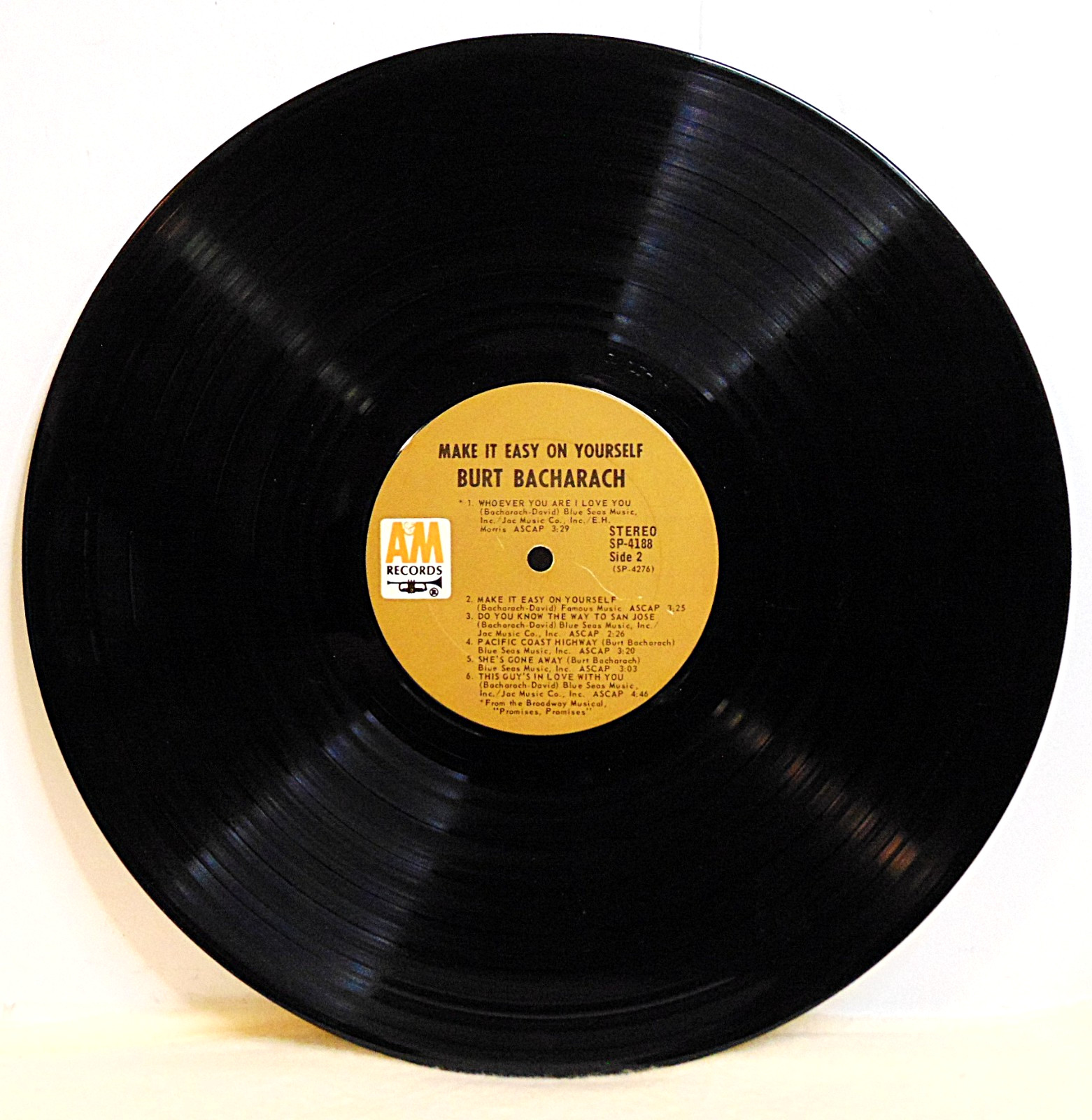 Burt Bacharach – Make It Easy On Yourself -1969 A&M Stereo Vinyl LP Record Album