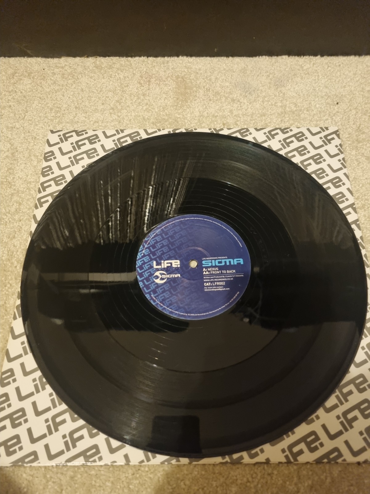 Sigma – Nexus / Front To Back 12″ Vinyl Drum N Bass Record