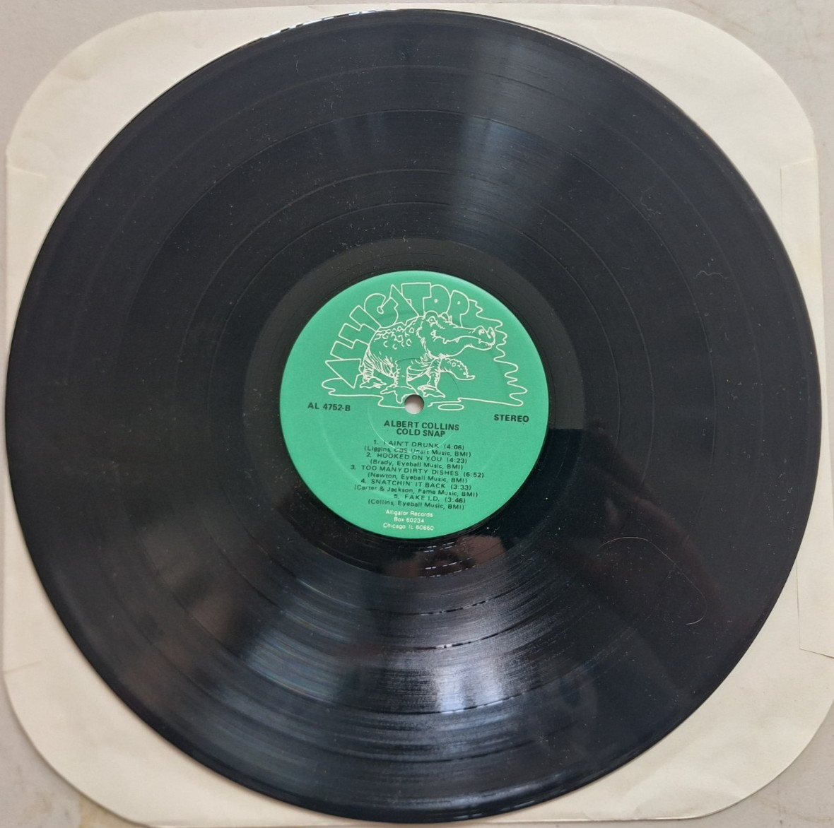 Albert Collins ~ Cold Snap (Alligator Records 1986 AL-4752) Ex Vinyl LP – Blues!