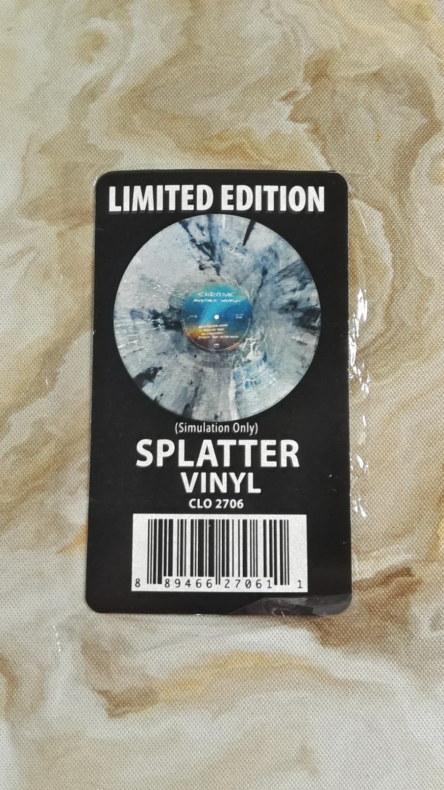 CHROME ANOTHER WORLD BLUE/BLACK SPLATTER VINYL GATEFOLD 2022 EX/NM-