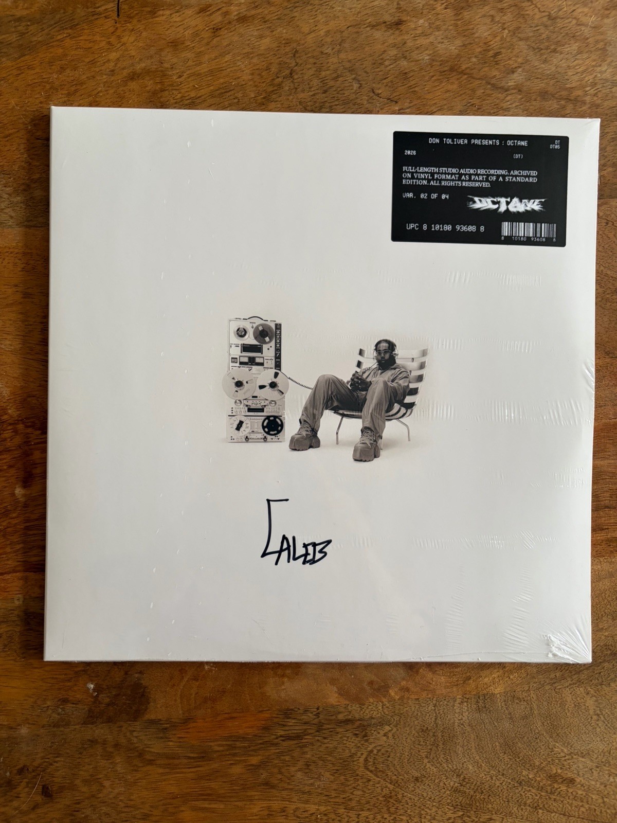 Don Toliver OCTANE SIGNED COVER WHITE 2LP VINYL [PLAYBACK EDITION] ( IN HAND) ✅
