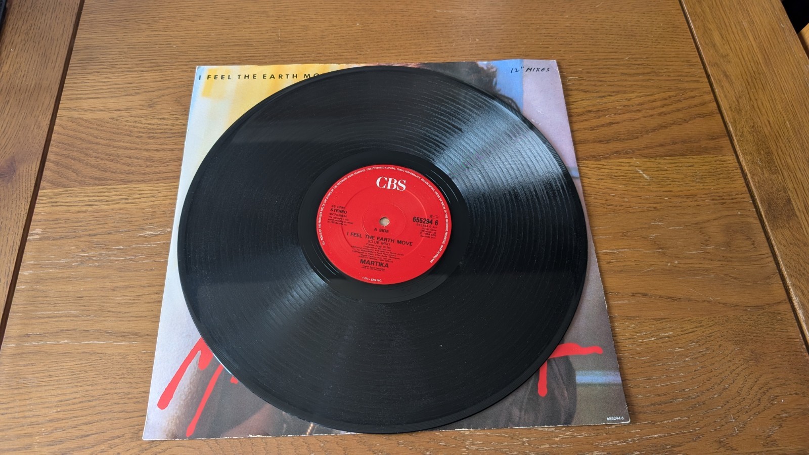 Martika, I Feel The Earth Move 12 inch single vgc+ play tested vinyl