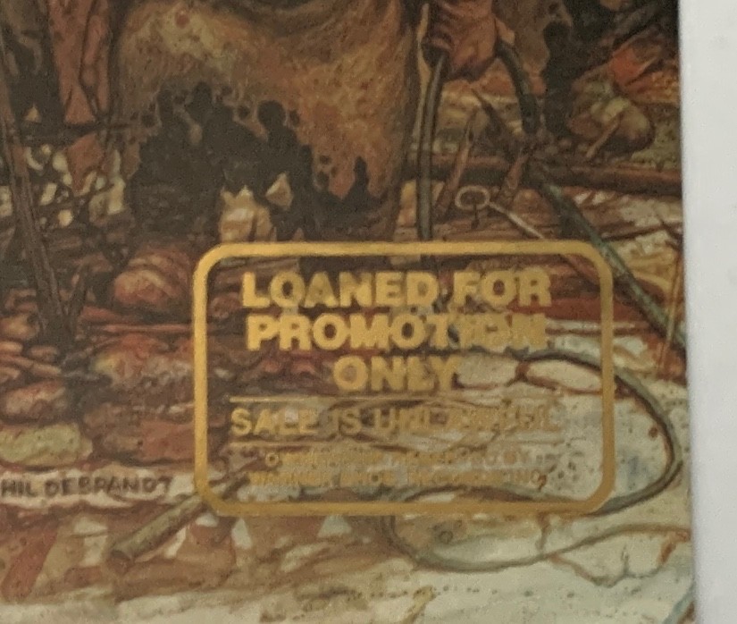 BLACK SABBATH Mob Rules VG+ WARNER BROS. original PROMO vinyl LP DIO Metal