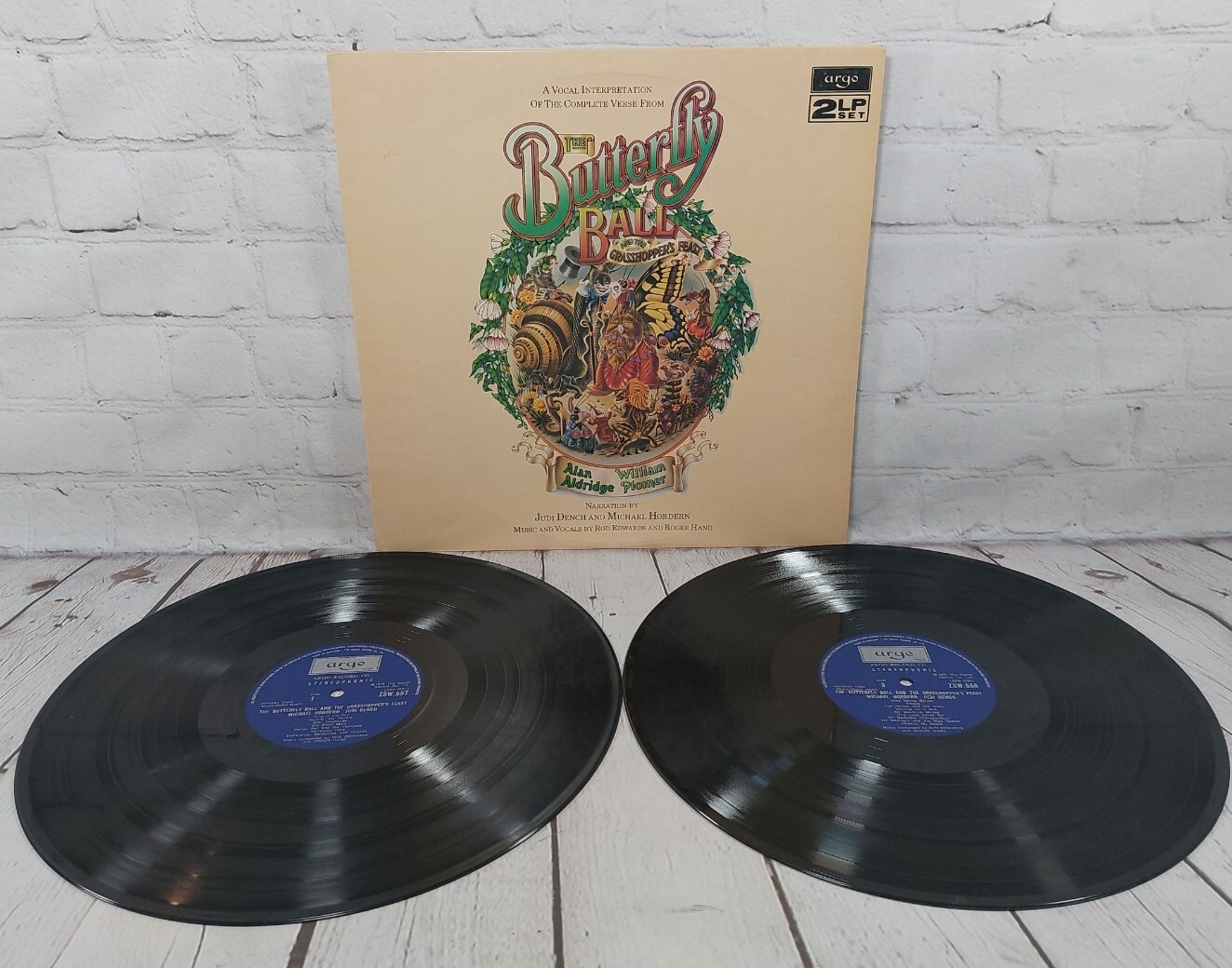 The Butterfly Ball & The Grasshoppers Feast LP UK Import Spoken Word Argo Vinyl