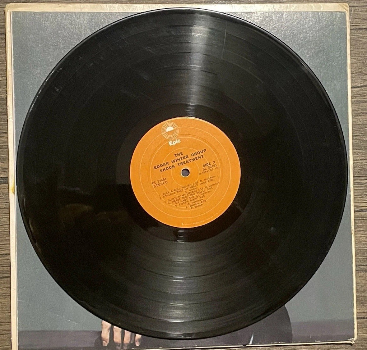THE EDGAR WINTER GROUP SHOCK TREATMENT EPIC (VG) PE-32461 LP VINYL RECORD