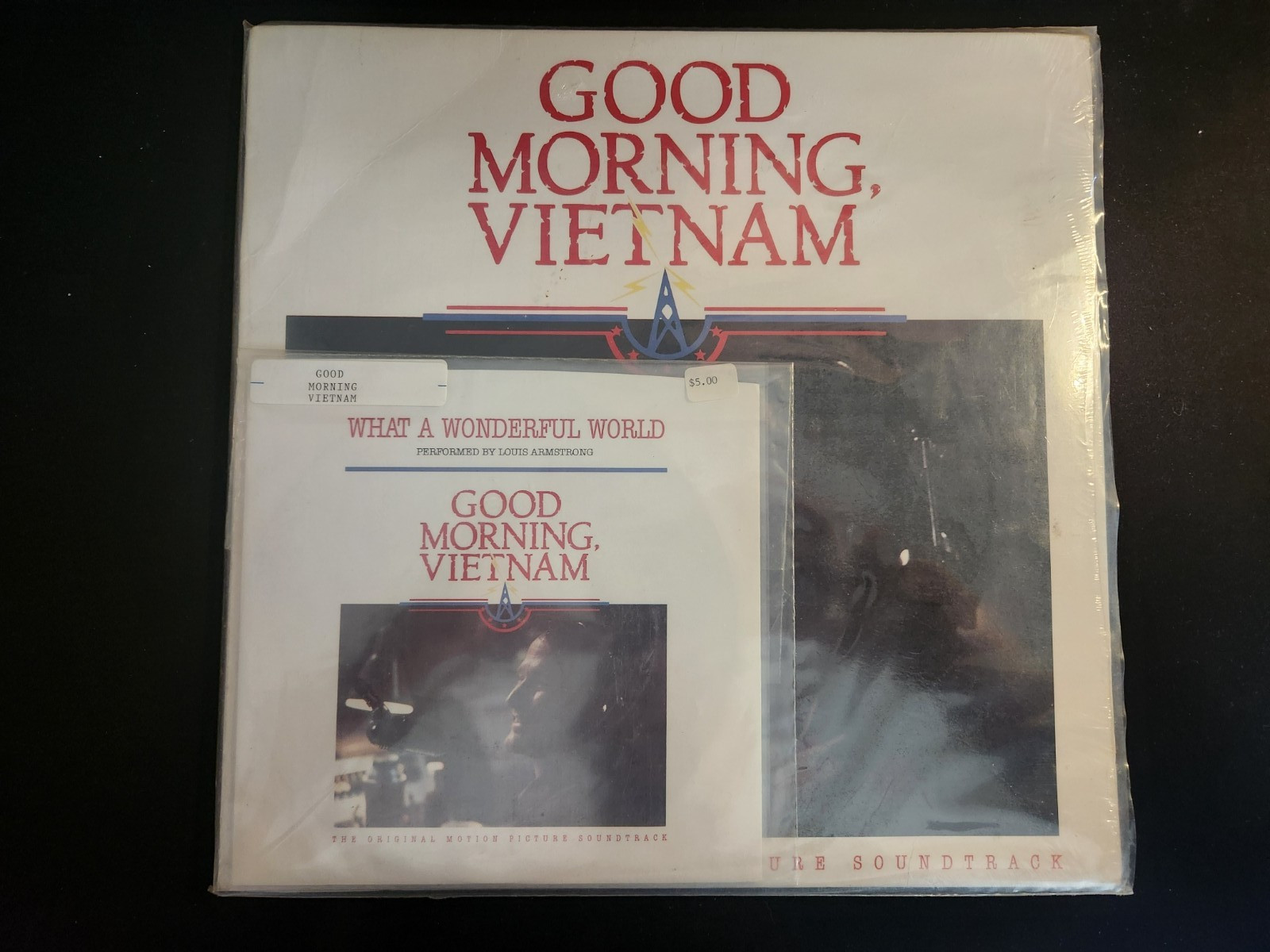 Good Morning, Vietnam Soundtrack LP + Louis Armstrong 45 – Both Brand New Sealed