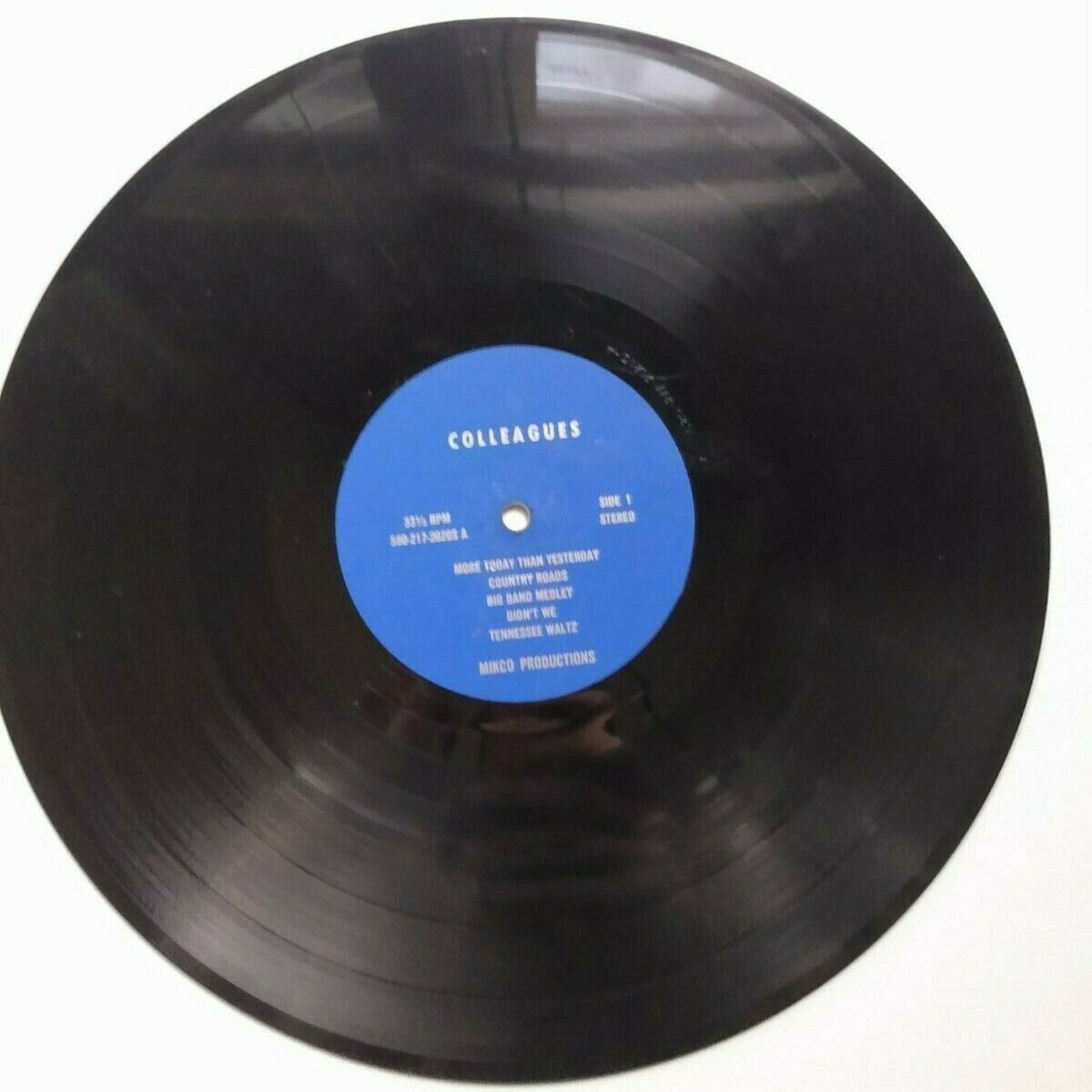 Colleagues, Album(S80-217-2020S) with Bill Buono, 1960? Mikco Productions Record